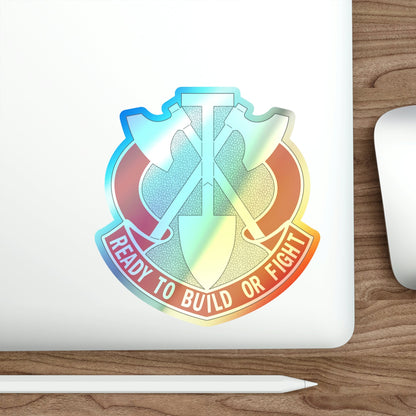 348 Engineer Group (U.S. Army) Holographic STICKER Die-Cut Vinyl Decal-The Sticker Space