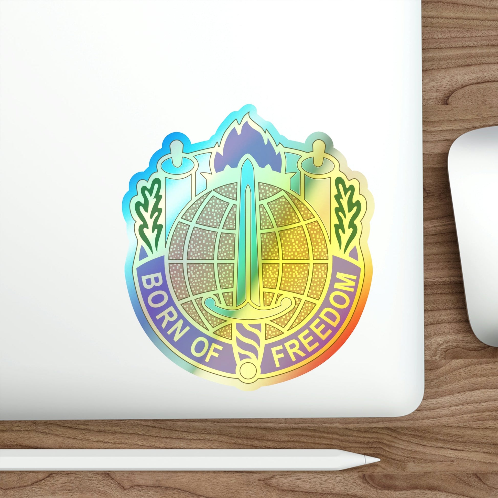 351 Civil Affairs Command 2 (U.S. Army) Holographic STICKER Die-Cut Vinyl Decal-The Sticker Space