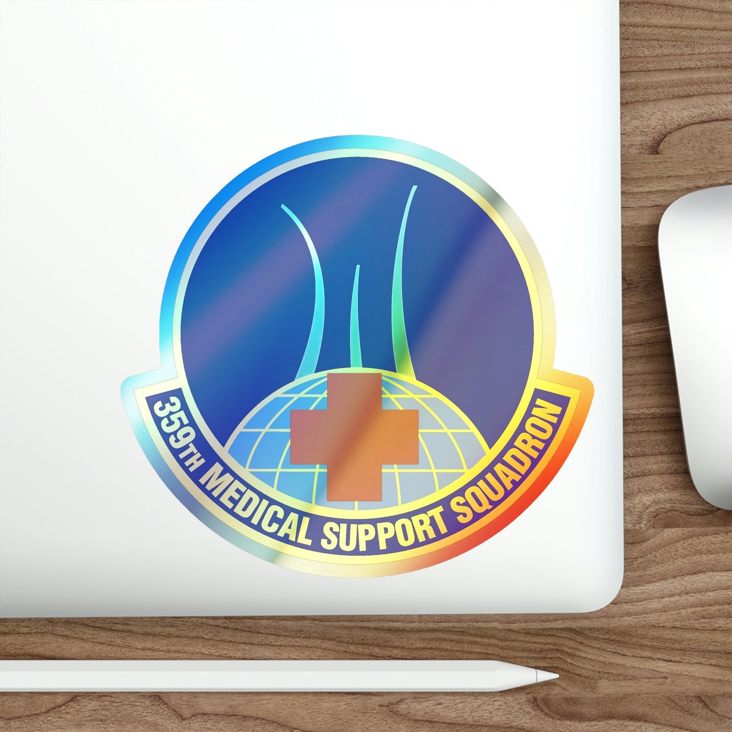 359th Medical Support Squadron (U.S. Air Force) Holographic STICKER Die-Cut Vinyl Decal-The Sticker Space