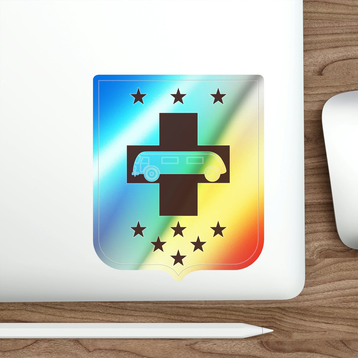 36 Medical Battalion v2 (U.S. Army) Holographic STICKER Die-Cut Vinyl Decal-The Sticker Space