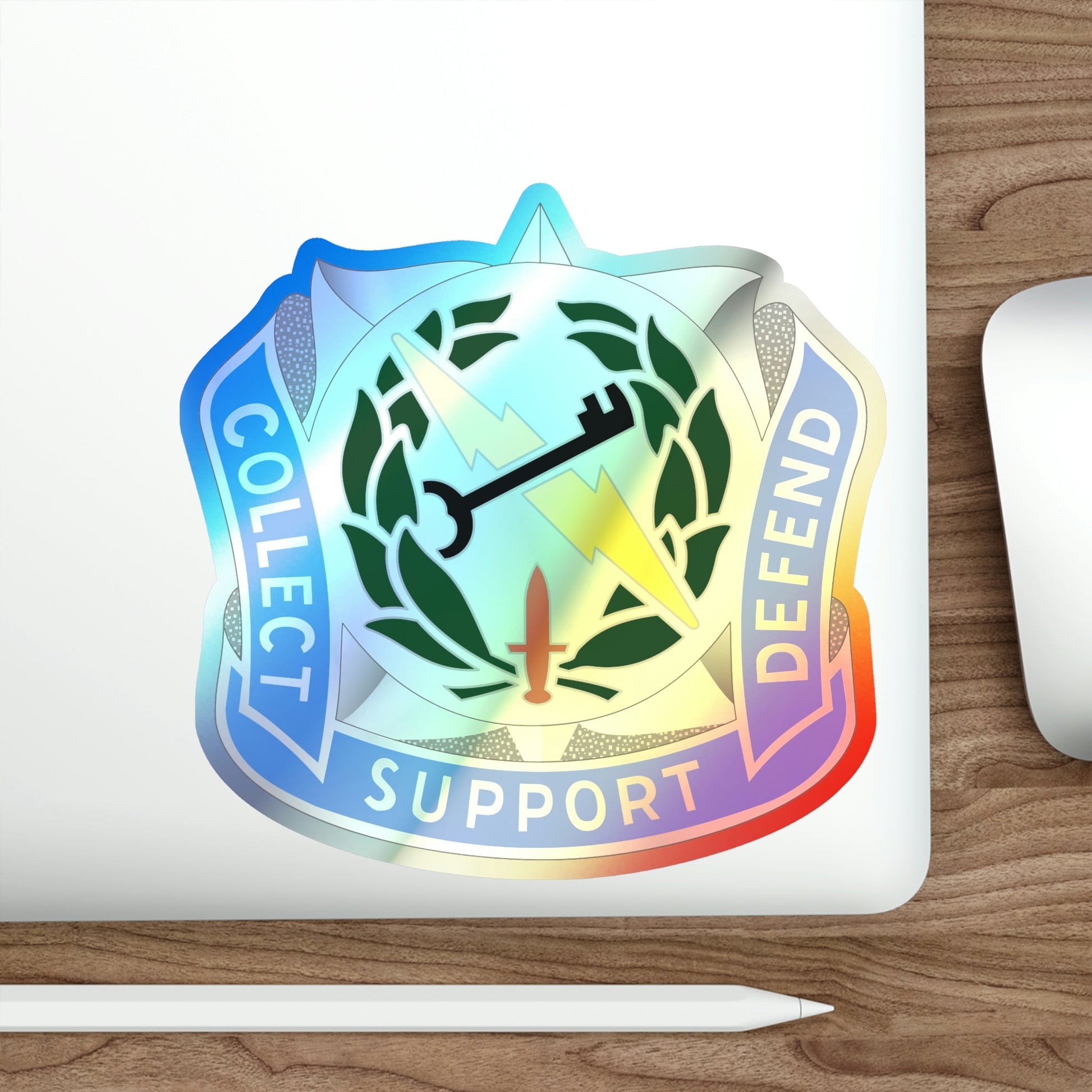 373 Military Intelligence Battalion (U.S. Army) Holographic STICKER Die-Cut Vinyl Decal-The Sticker Space