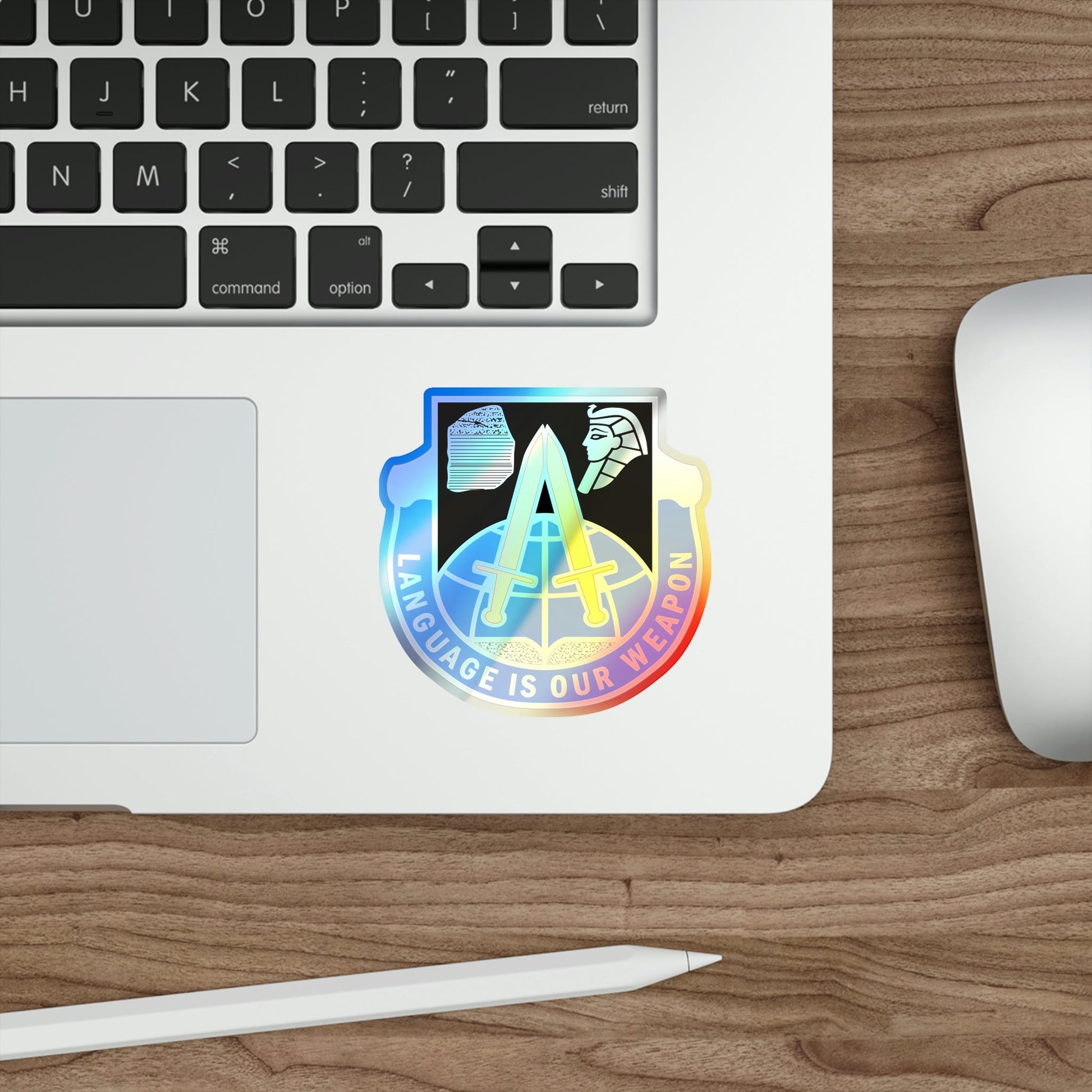 376 Military Intelligence Battalion (U.S. Army) Holographic STICKER Die-Cut Vinyl Decal-The Sticker Space