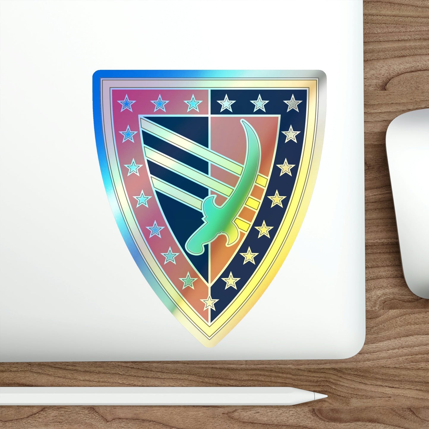 38 Sustainment Brigade (U.S. Army) Holographic STICKER Die-Cut Vinyl Decal-The Sticker Space