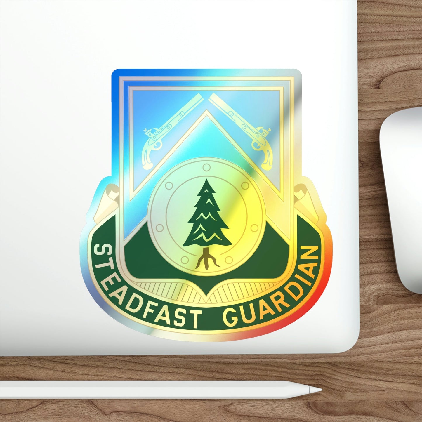 390th Military Police Battalion (U.S. Army) Holographic STICKER Die-Cut Vinyl Decal-The Sticker Space