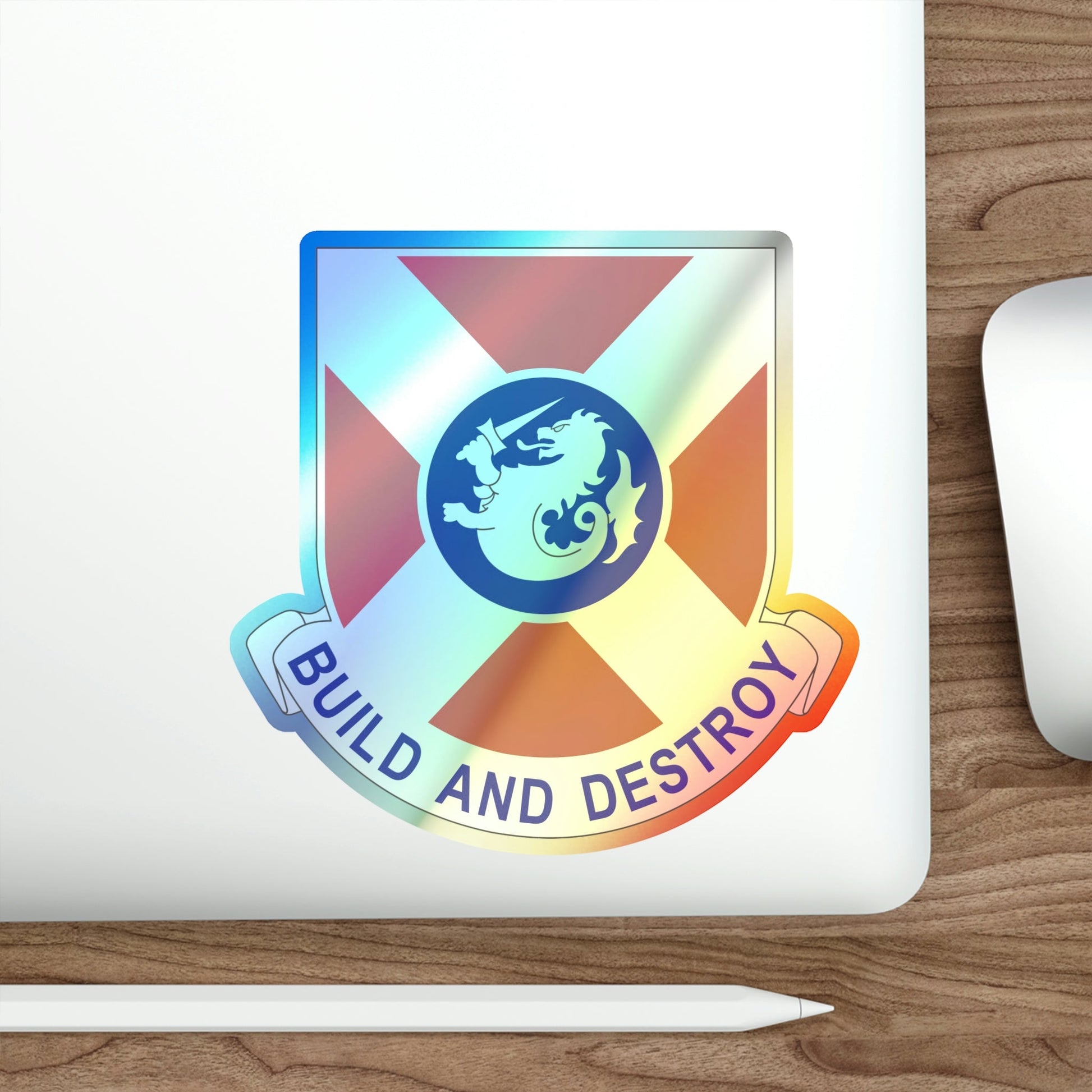 391 Engineer Battalion (U.S. Army) Holographic STICKER Die-Cut Vinyl Decal-The Sticker Space