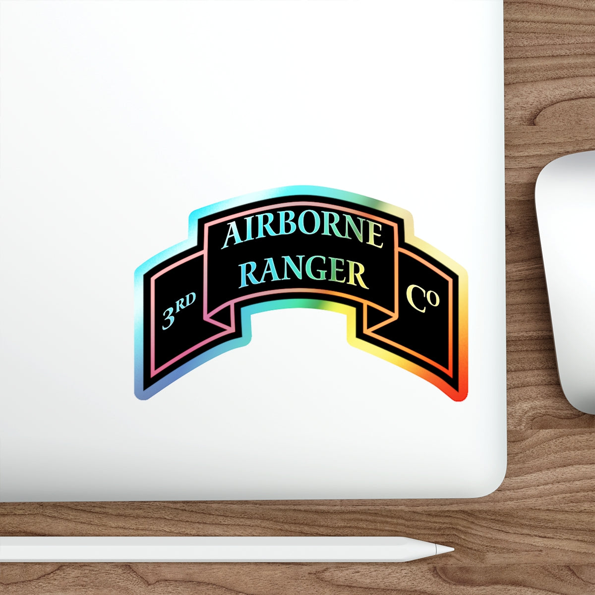 3rd Ranger Infantry Company (U.S. Army) Holographic STICKER Die-Cut Vinyl Decal-The Sticker Space