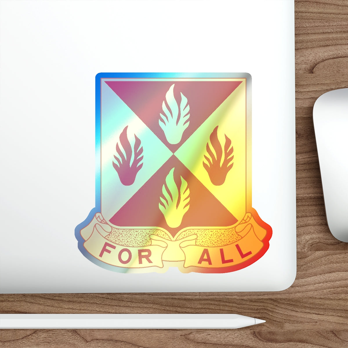 4 Maintenance Battalion (U.S. Army) Holographic STICKER Die-Cut Vinyl Decal-The Sticker Space