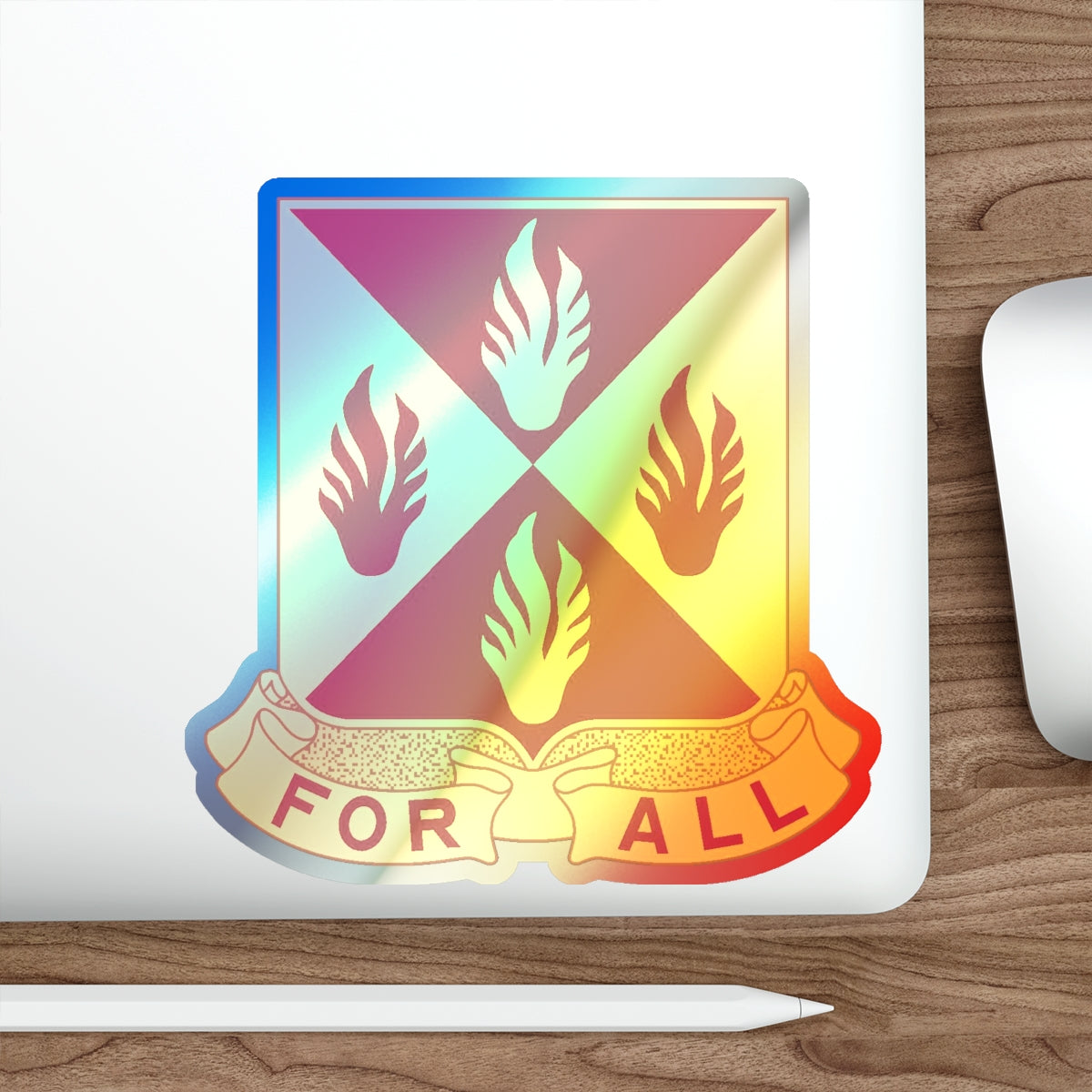 4 Maintenance Battalion (U.S. Army) Holographic STICKER Die-Cut Vinyl Decal-The Sticker Space