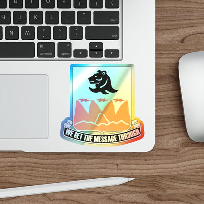 4 Signal Battalion (U.S. Army) Holographic STICKER Die-Cut Vinyl Decal-The Sticker Space