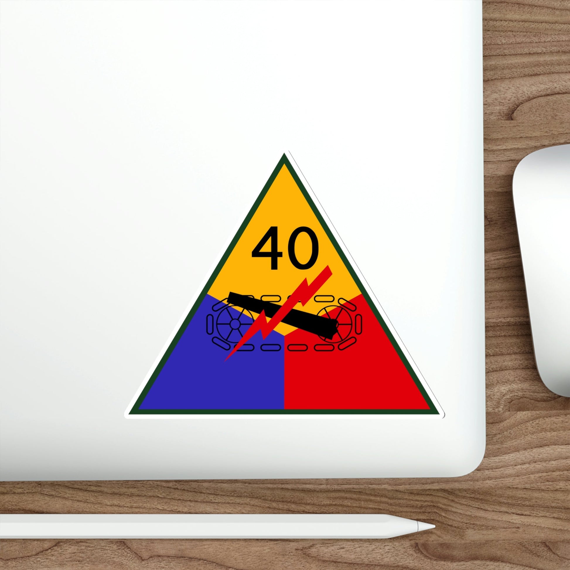 40th Armored Division (U.S. Army) STICKER Vinyl Die-Cut Decal-The Sticker Space