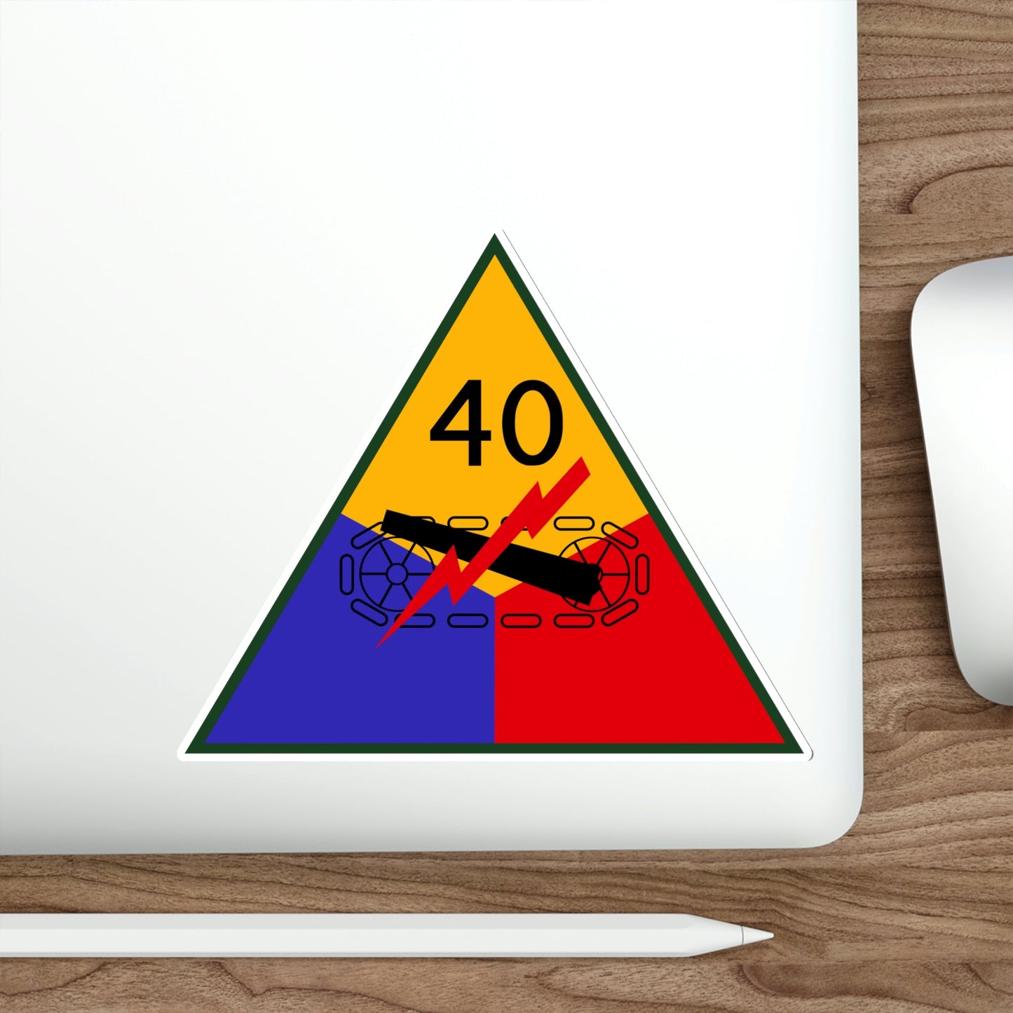 40th Armored Division (U.S. Army) STICKER Vinyl Die-Cut Decal-The Sticker Space