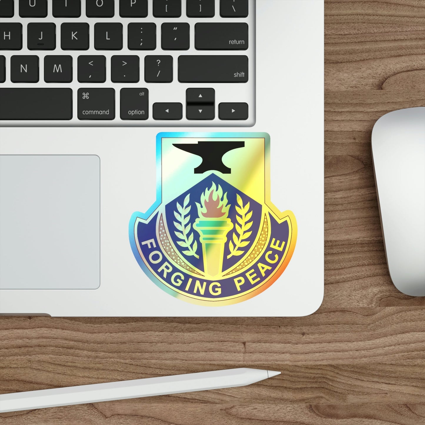 412 Civil Affairs Battalion (U.S. Army) Holographic STICKER Die-Cut Vinyl Decal-The Sticker Space