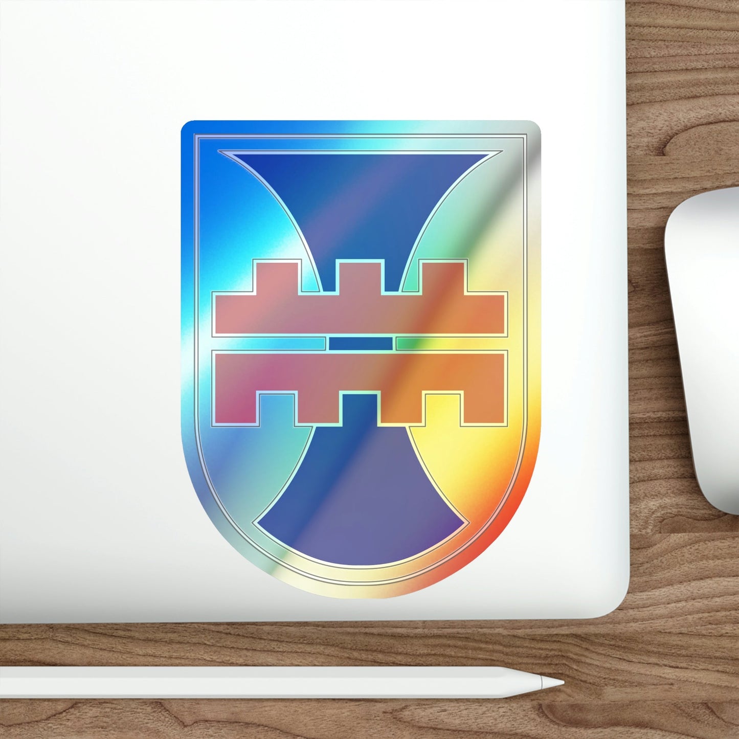 412 Engineer Command (U.S. Army) Holographic STICKER Die-Cut Vinyl Decal-The Sticker Space