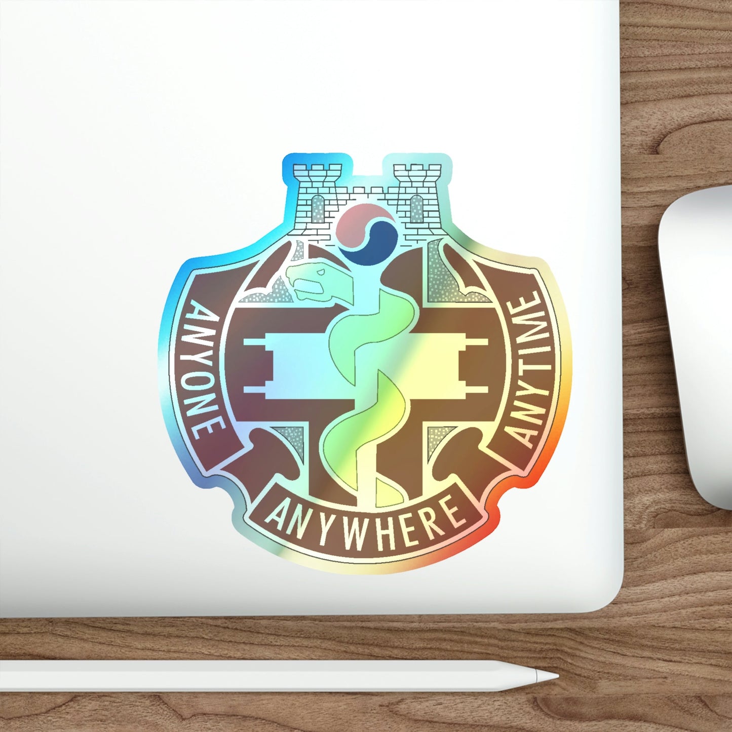 421 Medical Battalion (U.S. Army) Holographic STICKER Die-Cut Vinyl Decal-The Sticker Space