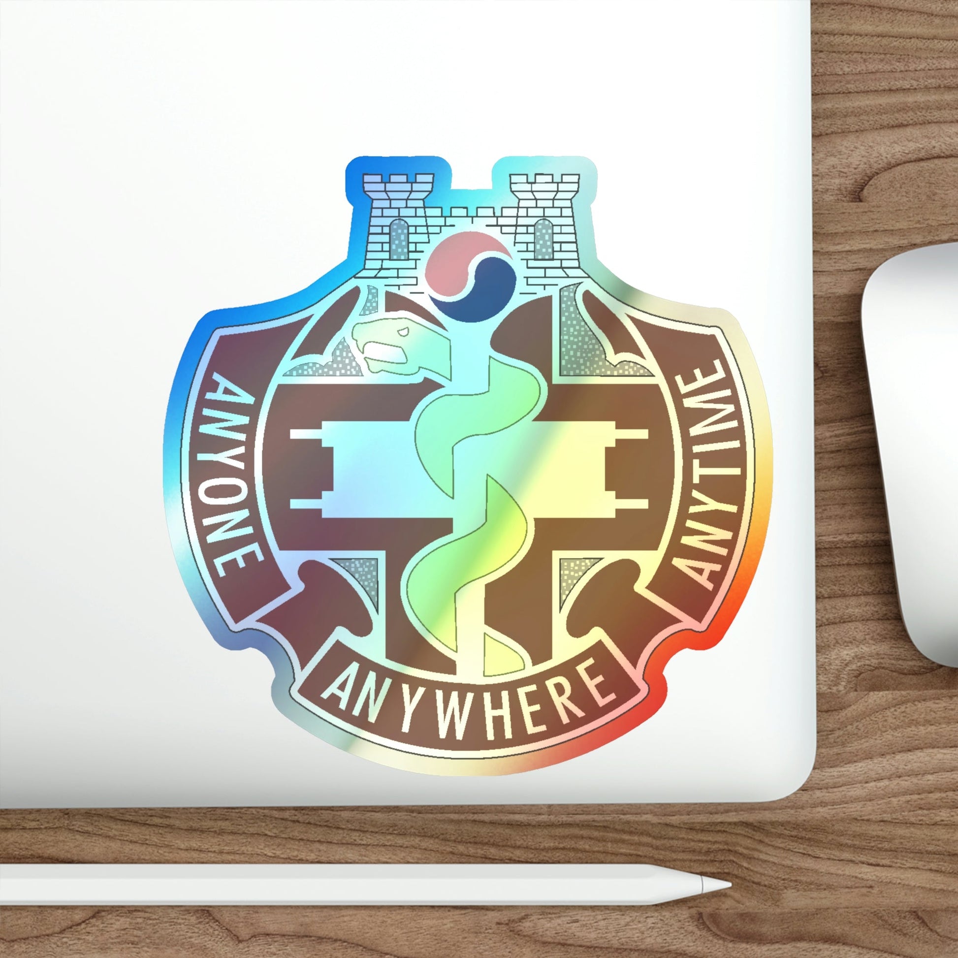 421 Medical Battalion (U.S. Army) Holographic STICKER Die-Cut Vinyl Decal-The Sticker Space