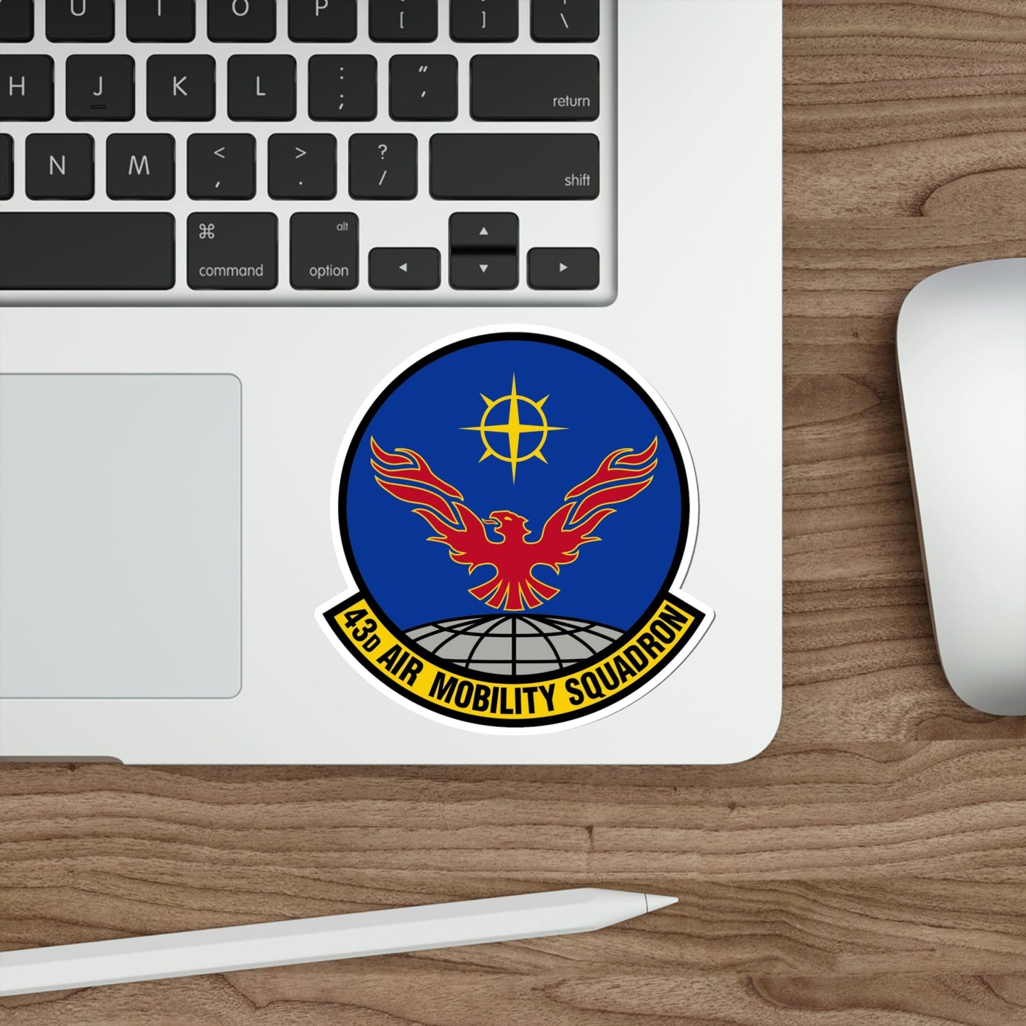 43 Air Mobility Squadron AMC (U.S. Air Force) STICKER Vinyl Die-Cut Decal-The Sticker Space