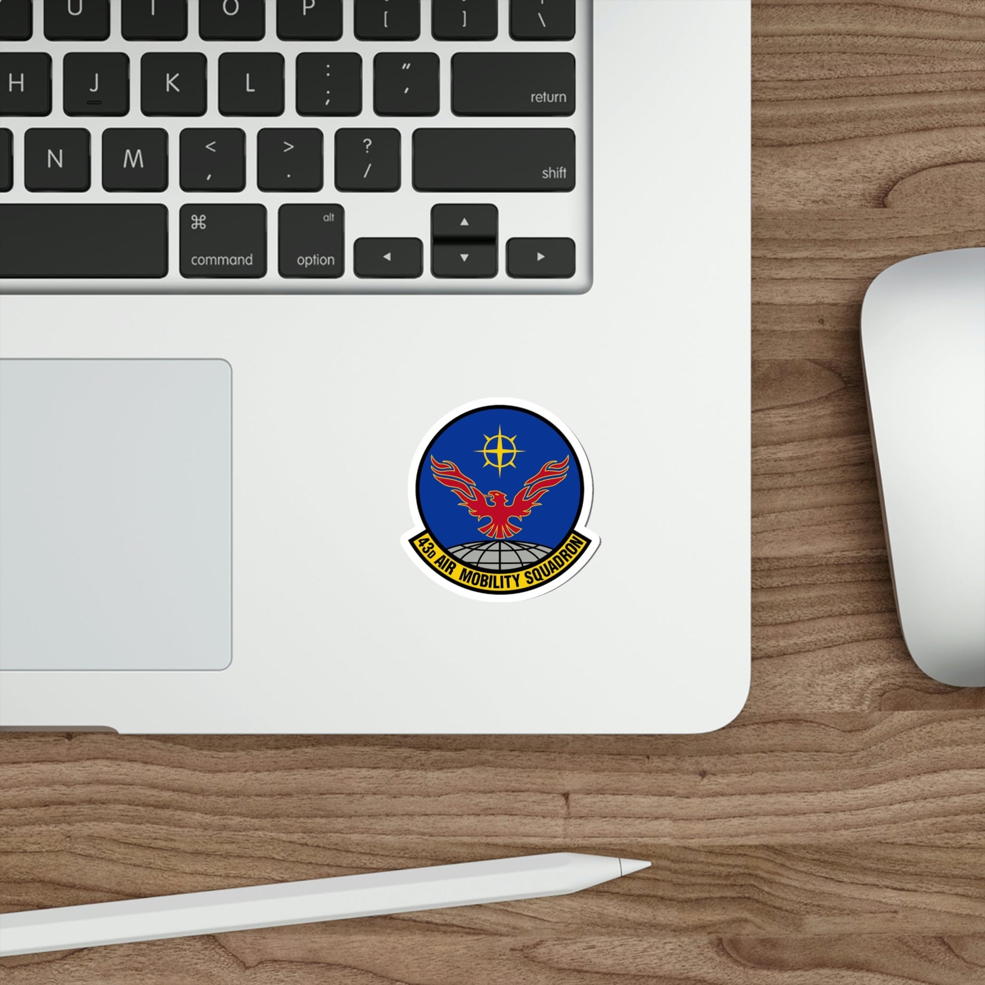 43 Air Mobility Squadron AMC (U.S. Air Force) STICKER Vinyl Die-Cut Decal-The Sticker Space