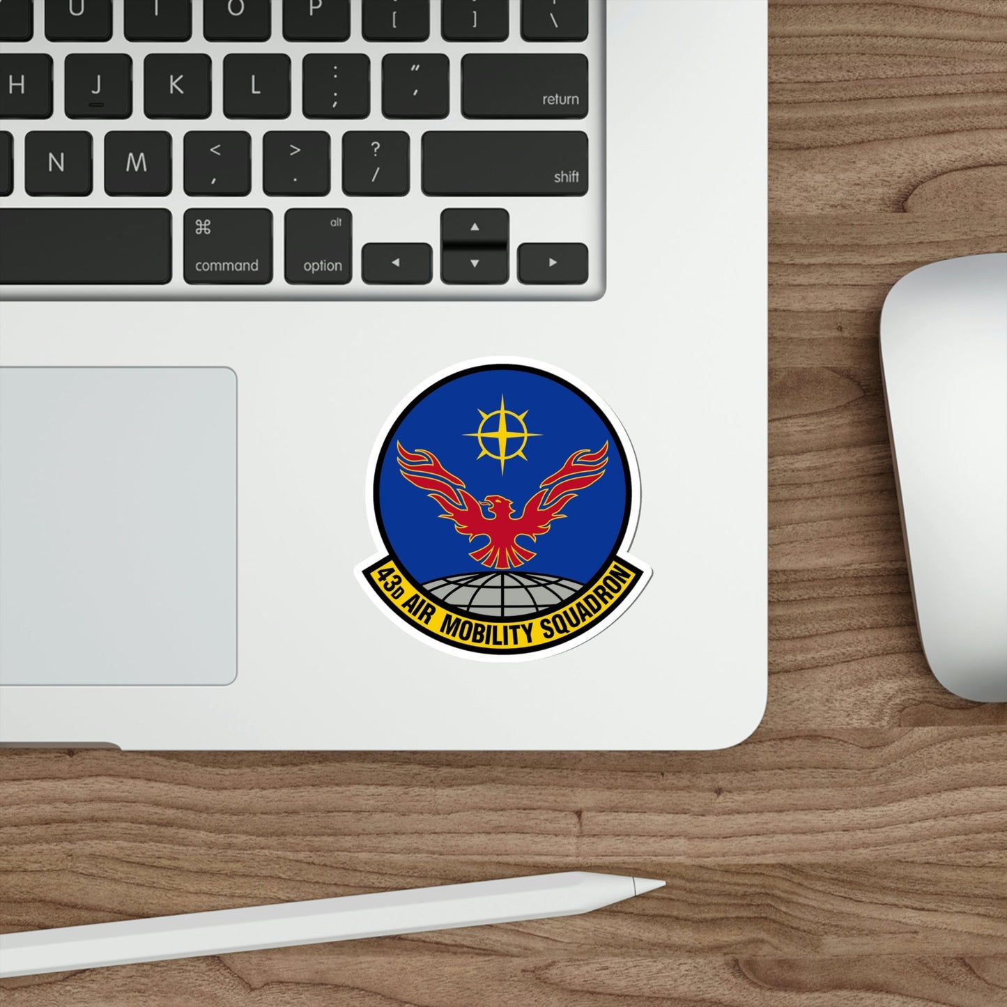 43 Air Mobility Squadron AMC (U.S. Air Force) STICKER Vinyl Die-Cut Decal-The Sticker Space