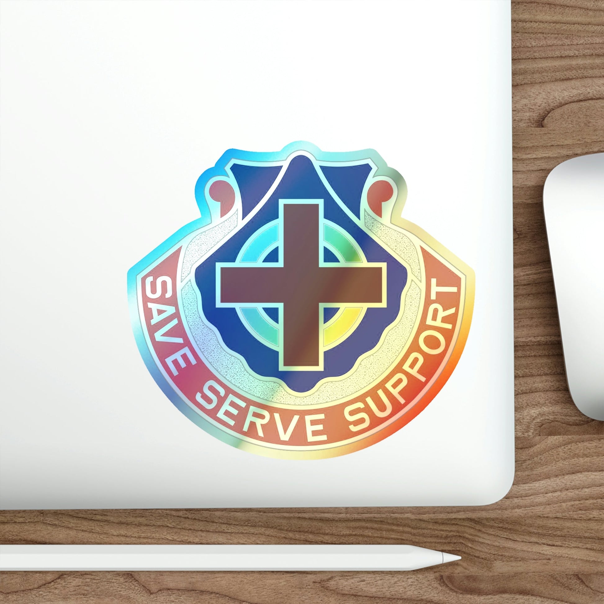 435 Medical Battalion (U.S. Army) Holographic STICKER Die-Cut Vinyl Decal-The Sticker Space