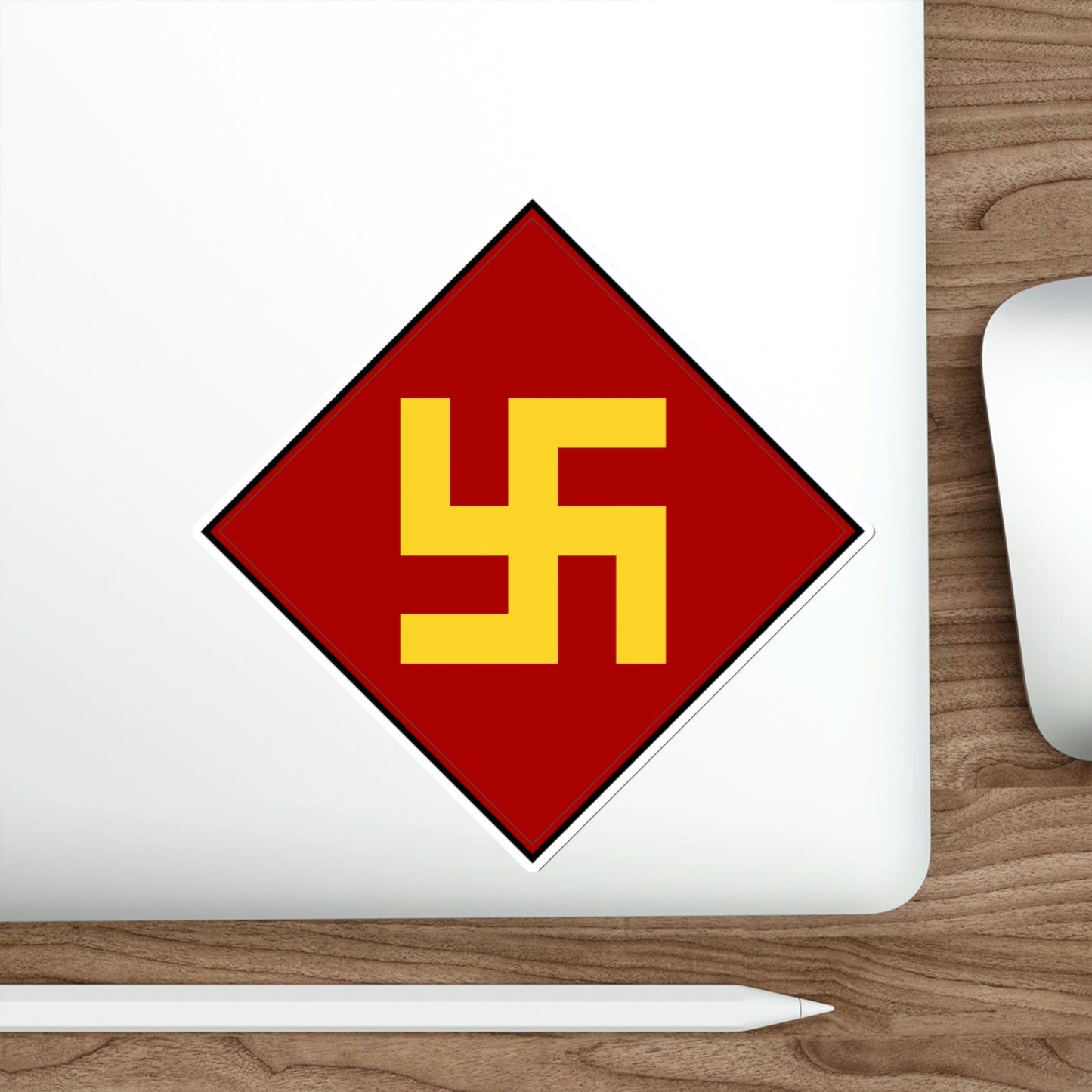 45th Infantry Division 1924-1939 Pre-1930's Swastika (U.S. Army) STICKER Vinyl Die-Cut Decal-The Sticker Space