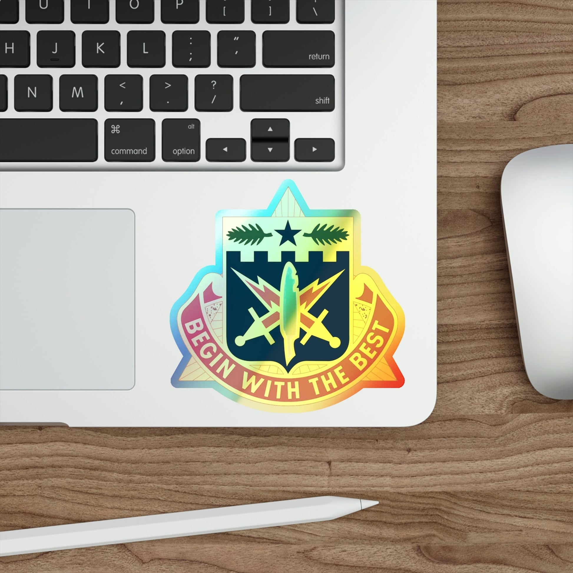 46th Adjutant General Battalion (U.S. Army) Holographic STICKER Die-Cut Vinyl Decal-The Sticker Space