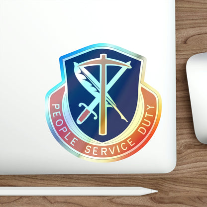 49 Personnel Services Battalion (U.S. Army) Holographic STICKER Die-Cut Vinyl Decal-The Sticker Space