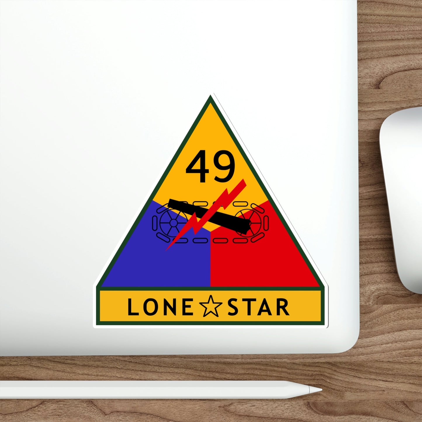 49th Armored Division (U.S. Army) STICKER Vinyl Die-Cut Decal-The Sticker Space