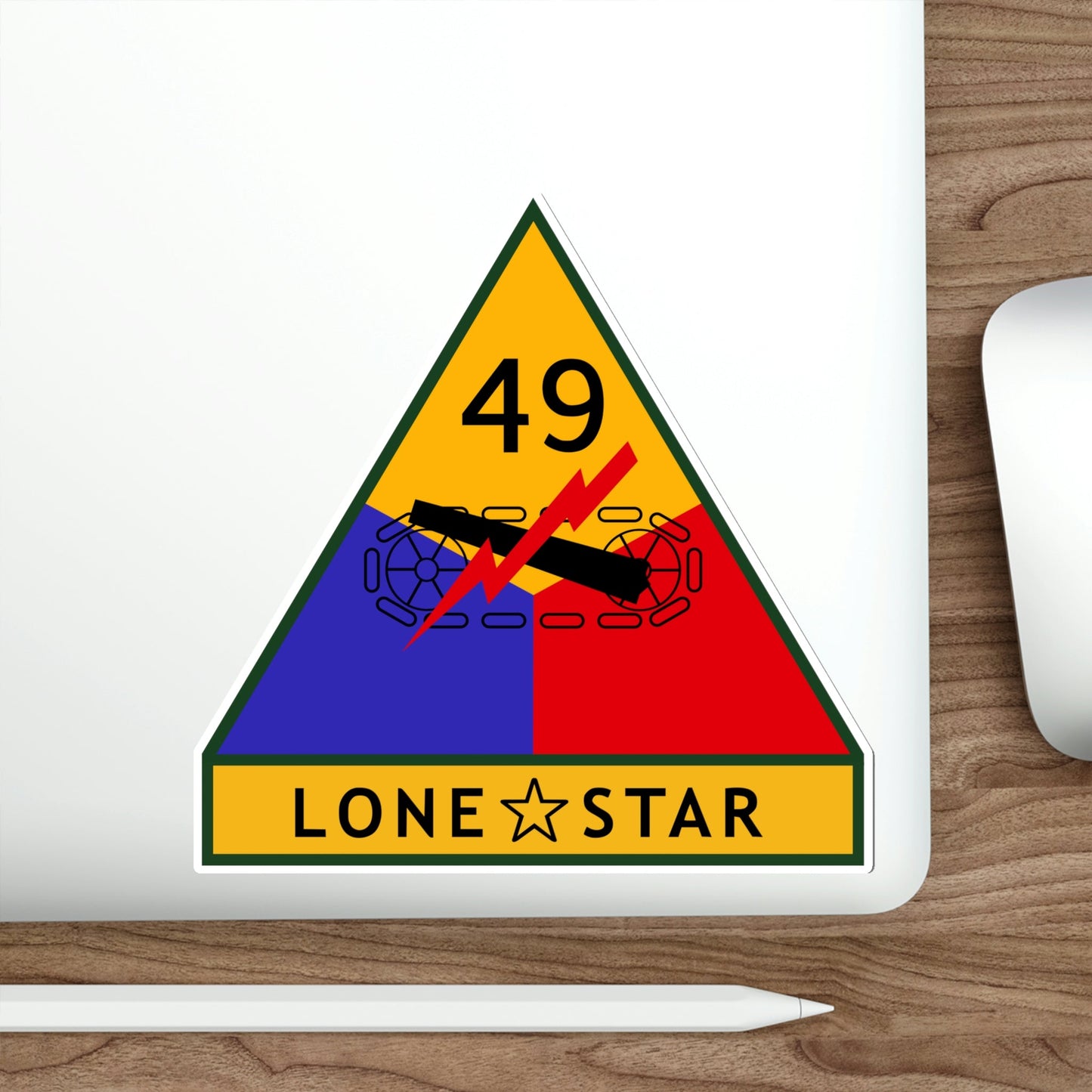 49th Armored Division (U.S. Army) STICKER Vinyl Die-Cut Decal-The Sticker Space