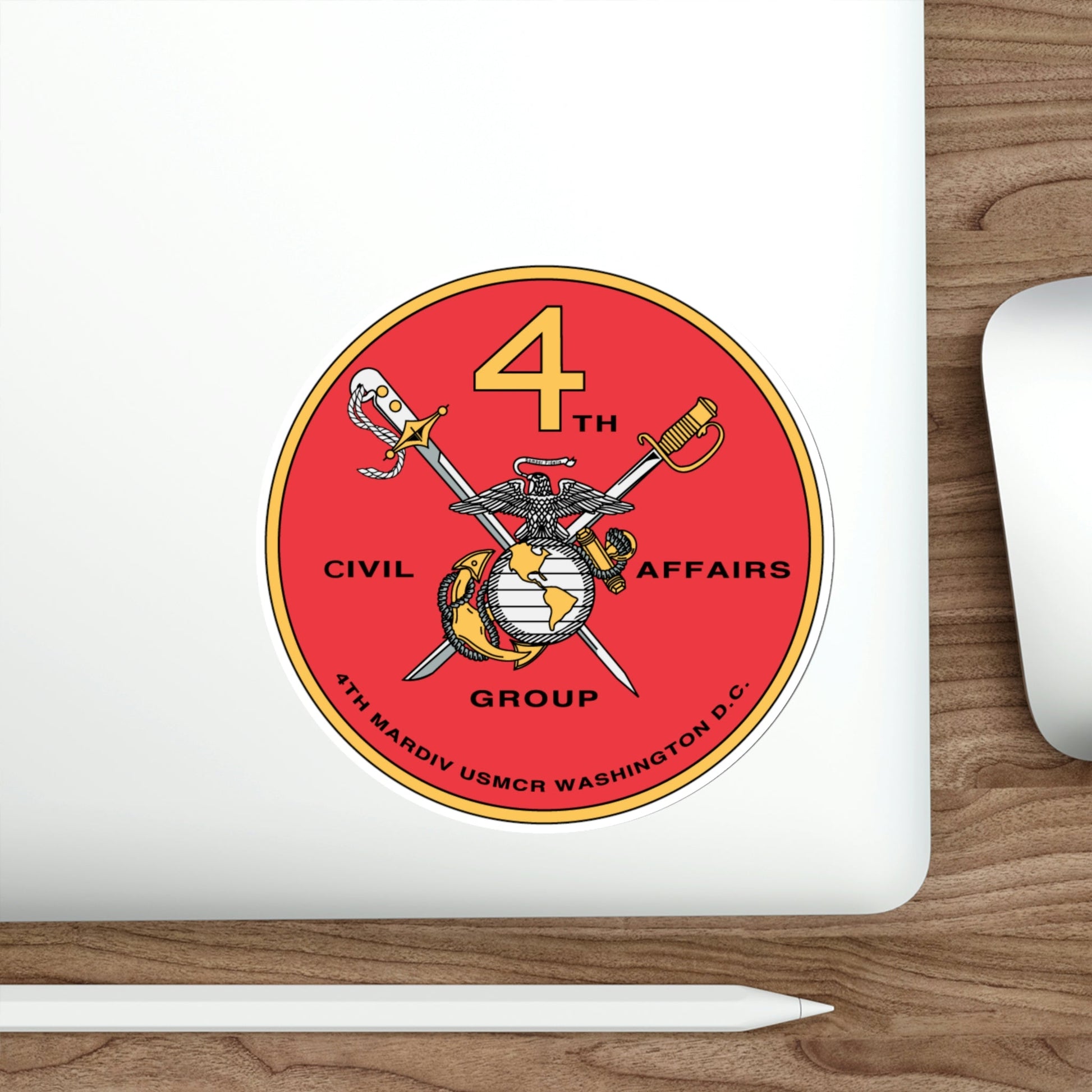 4th Civil Affairs Group (USMC) STICKER Vinyl Die-Cut Decal-The Sticker Space