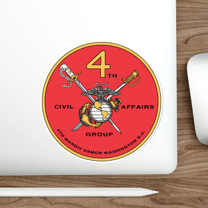 4th Civil Affairs Group (USMC) STICKER Vinyl Die-Cut Decal-The Sticker Space