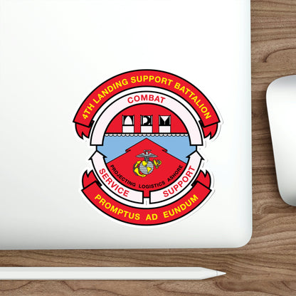 4th Landing Support Battalion Promptus Ad Eundum (USMC) STICKER Vinyl Die-Cut Decal-The Sticker Space