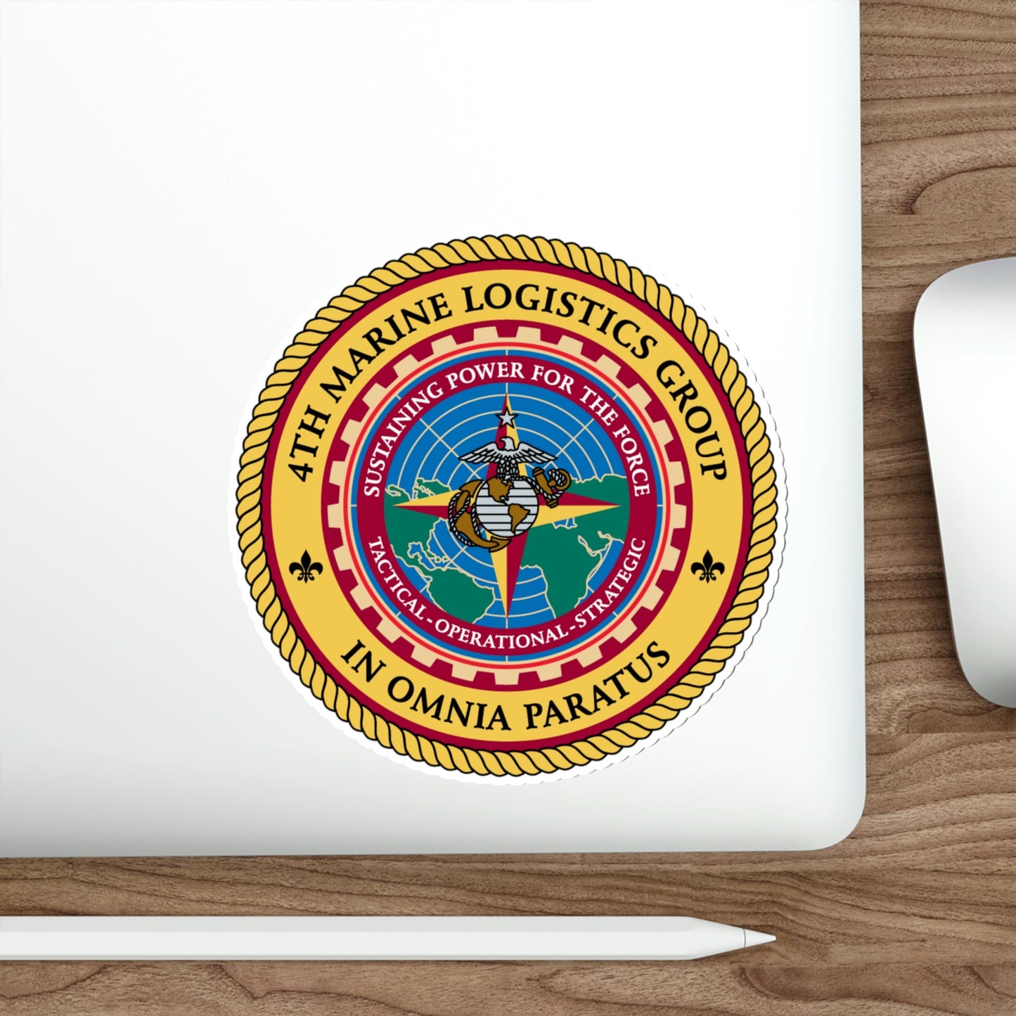 4th Marine Logistics Group In Omnia Paratus (USMC) STICKER Vinyl Die-Cut Decal-The Sticker Space