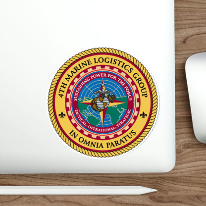 4th Marine Logistics Group In Omnia Paratus (USMC) STICKER Vinyl Die-Cut Decal-The Sticker Space