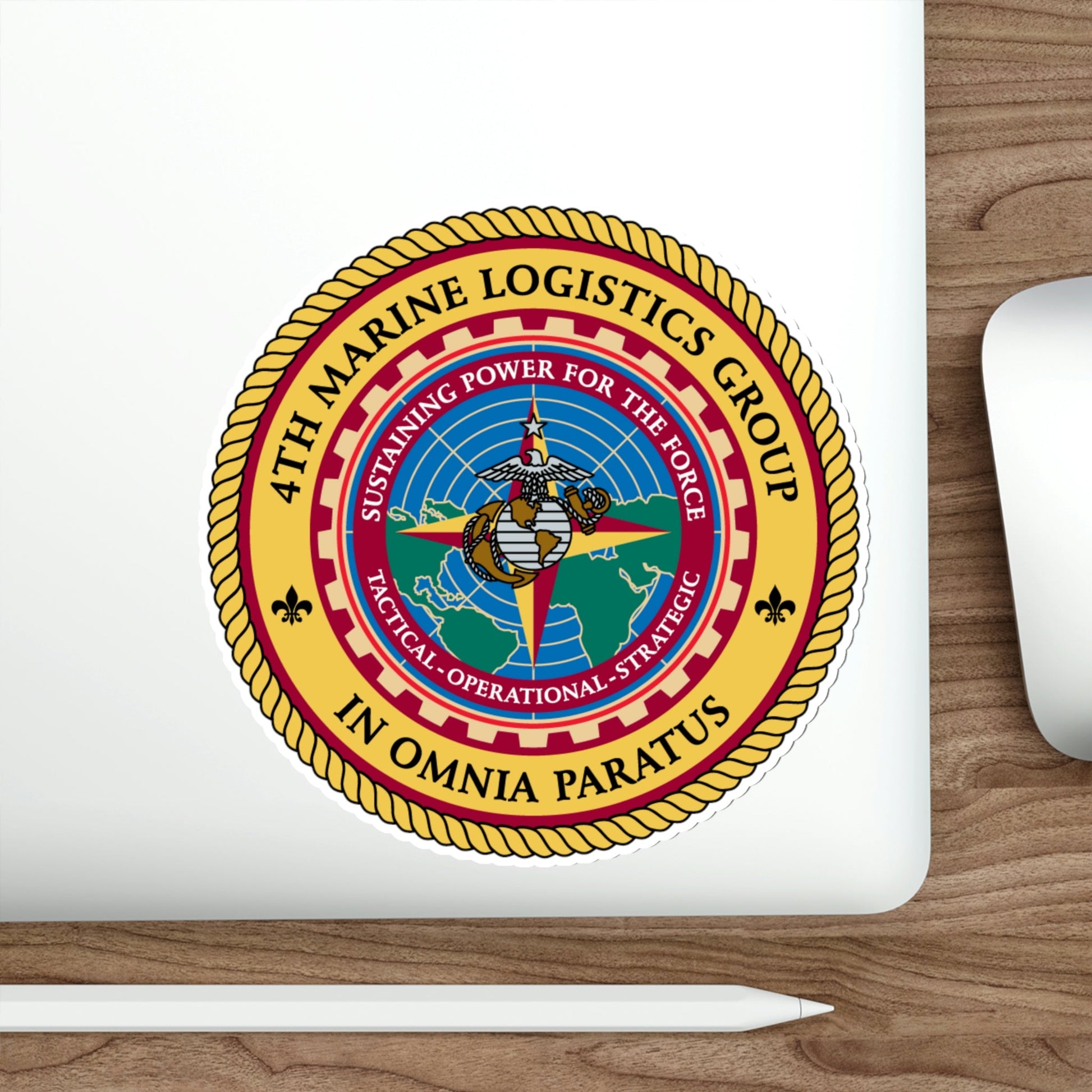 4th Marine Logistics Group In Omnia Paratus (USMC) STICKER Vinyl Die-Cut Decal-The Sticker Space