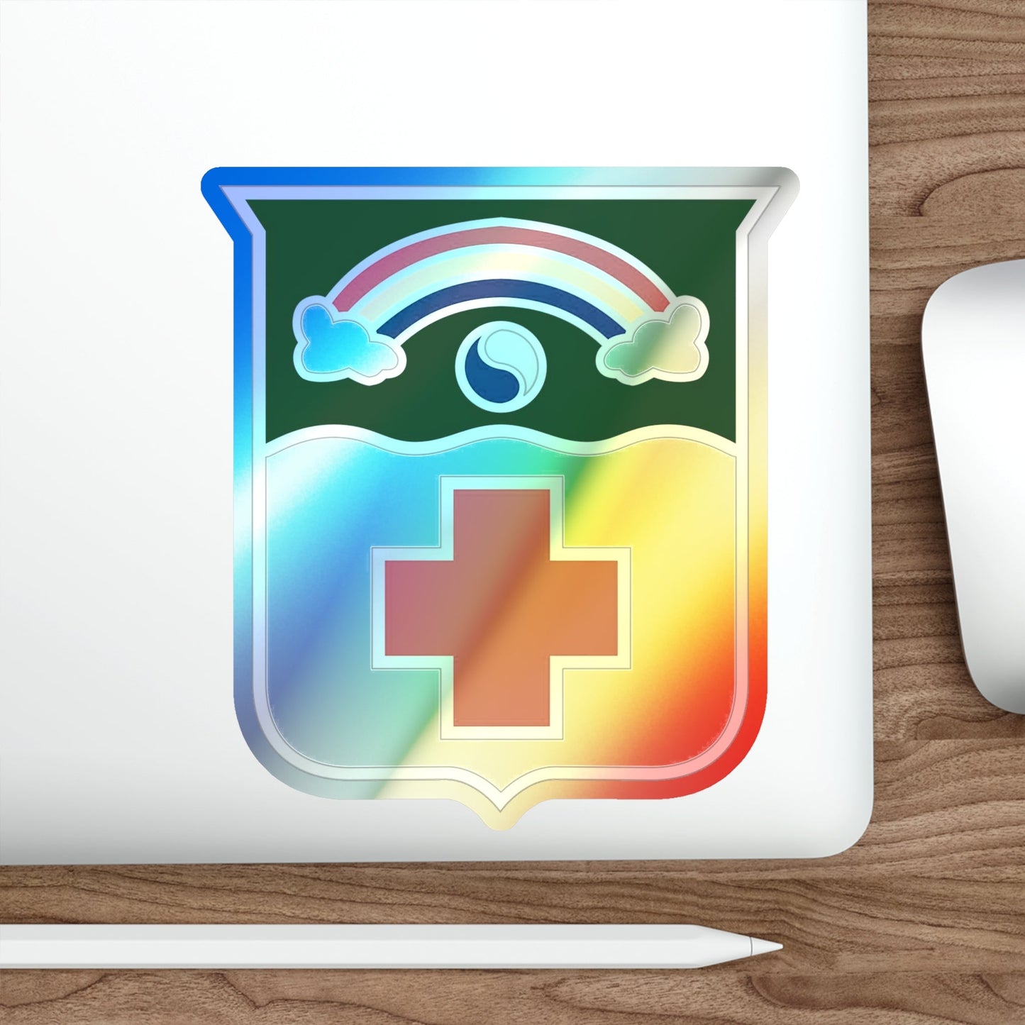 50 Medical Battalion (U.S. Army) Holographic STICKER Die-Cut Vinyl Decal-The Sticker Space