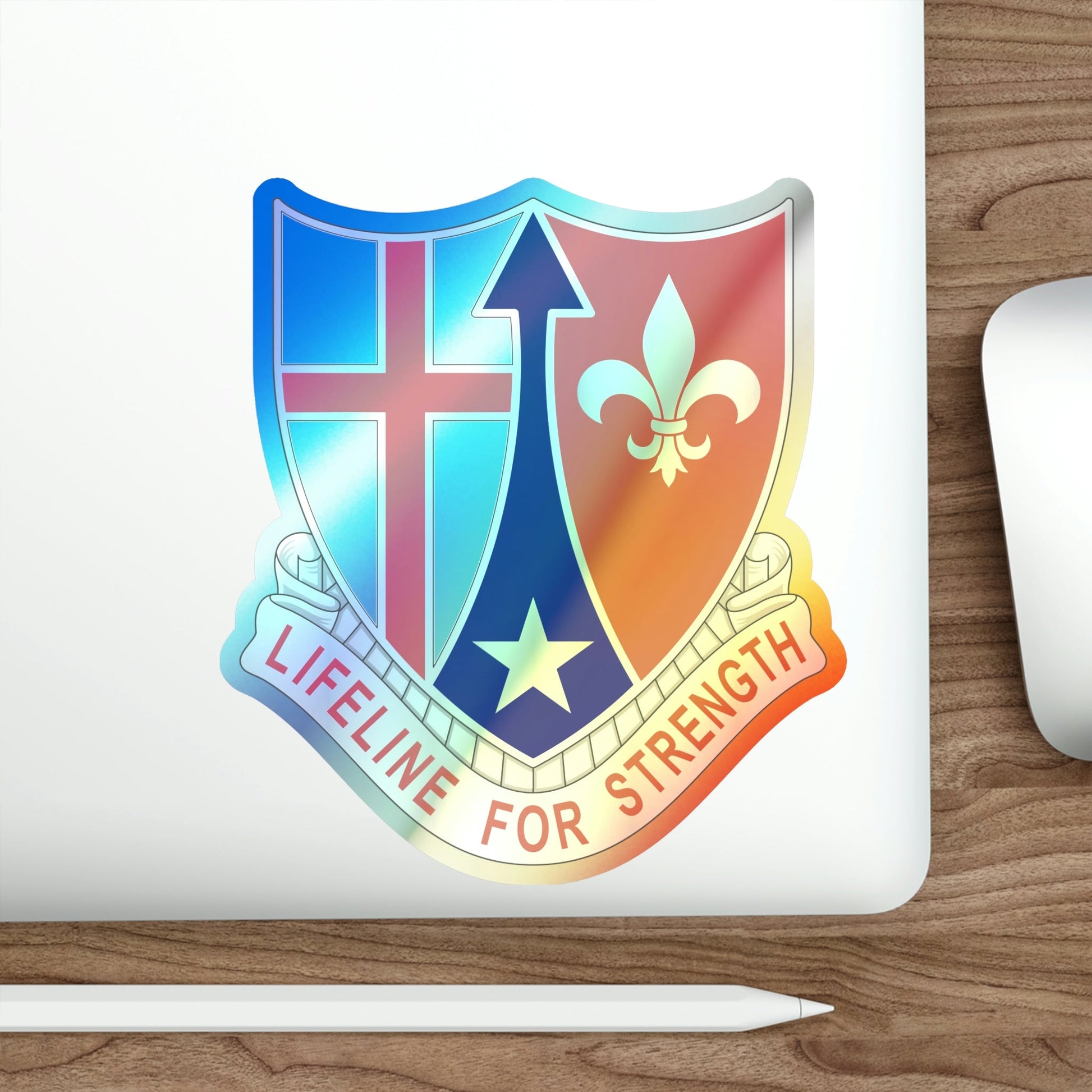 519 Hospital Center (U.S. Army) Holographic STICKER Die-Cut Vinyl Decal-The Sticker Space