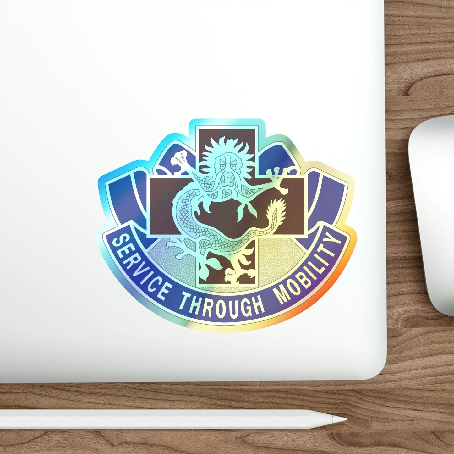 528 Field Hospital (U.S. Army) Holographic STICKER Die-Cut Vinyl Decal-The Sticker Space