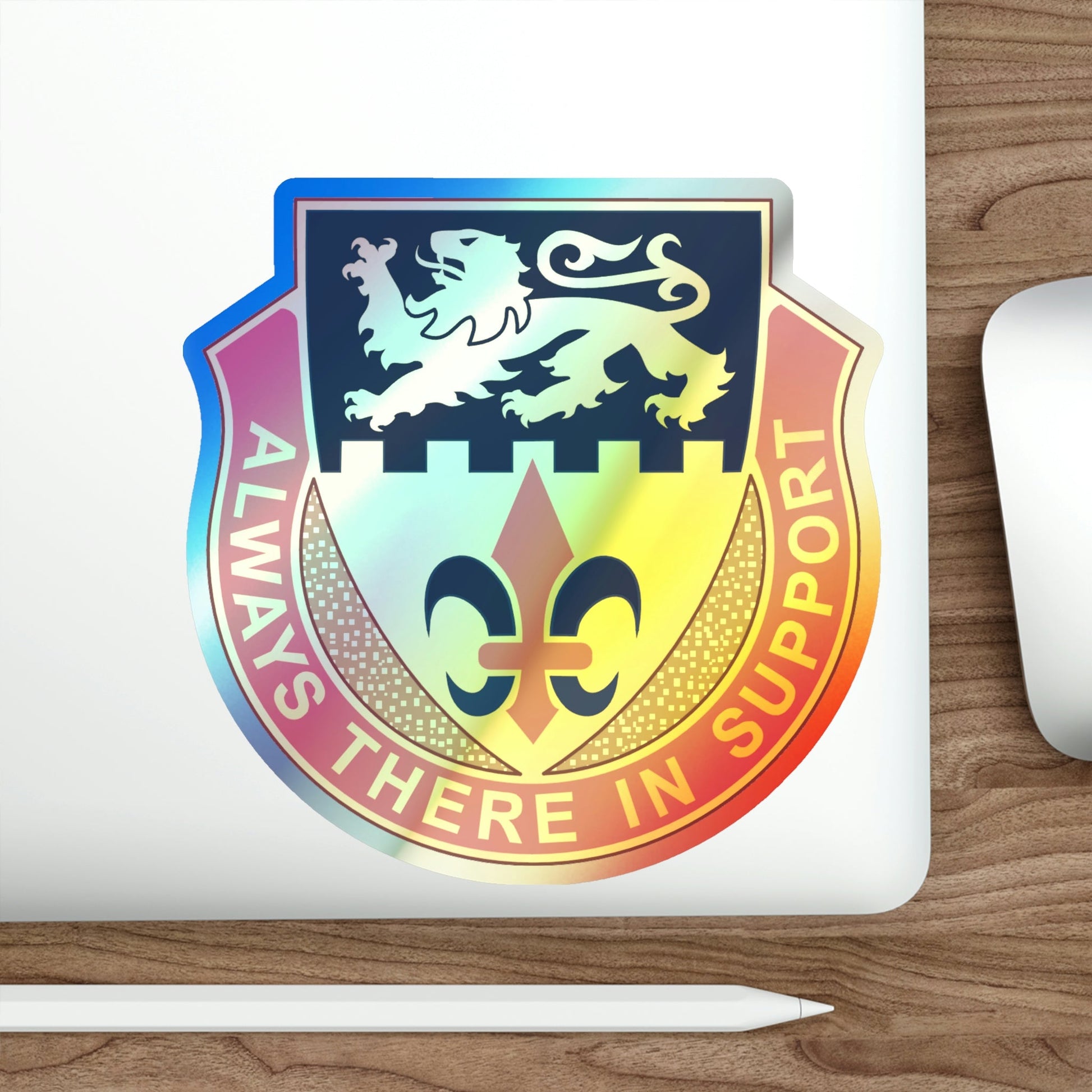 55 Personnel Services Battalion (U.S. Army) Holographic STICKER Die-Cut Vinyl Decal-The Sticker Space