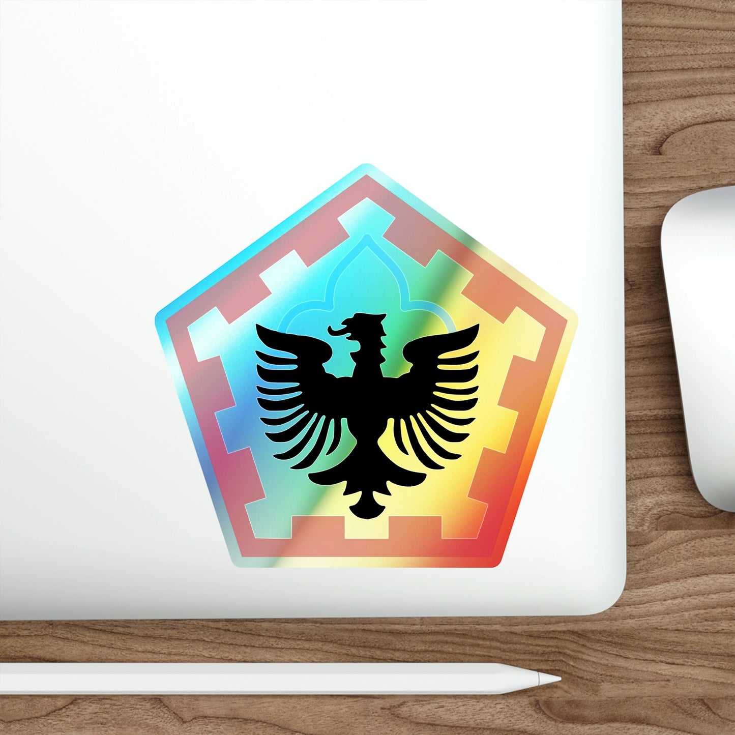 555th Engineer Brigade (U.S. Army) Holographic STICKER Die-Cut Vinyl Decal-The Sticker Space