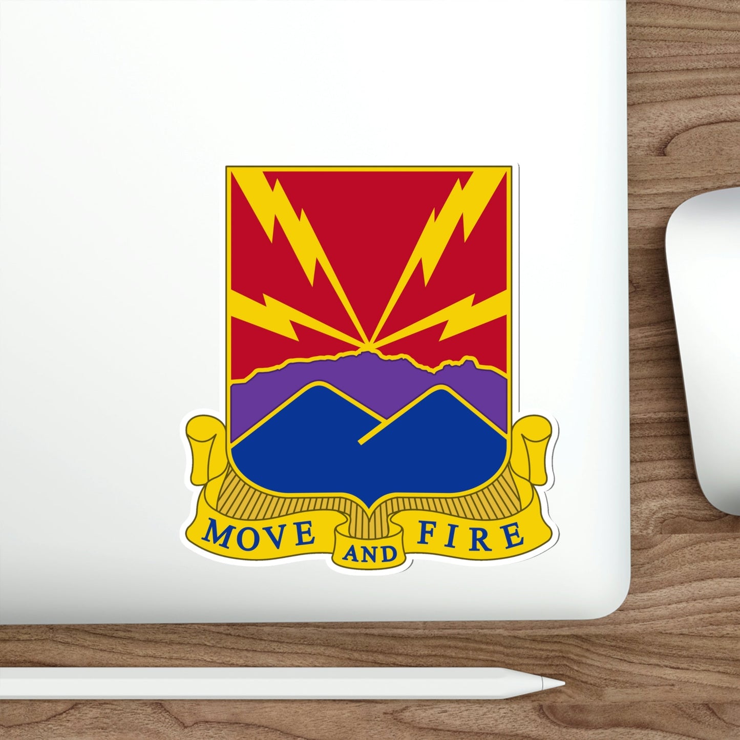 593rd Field Artillery Battalion (U.S. Army) STICKER Vinyl Die-Cut Decal-The Sticker Space