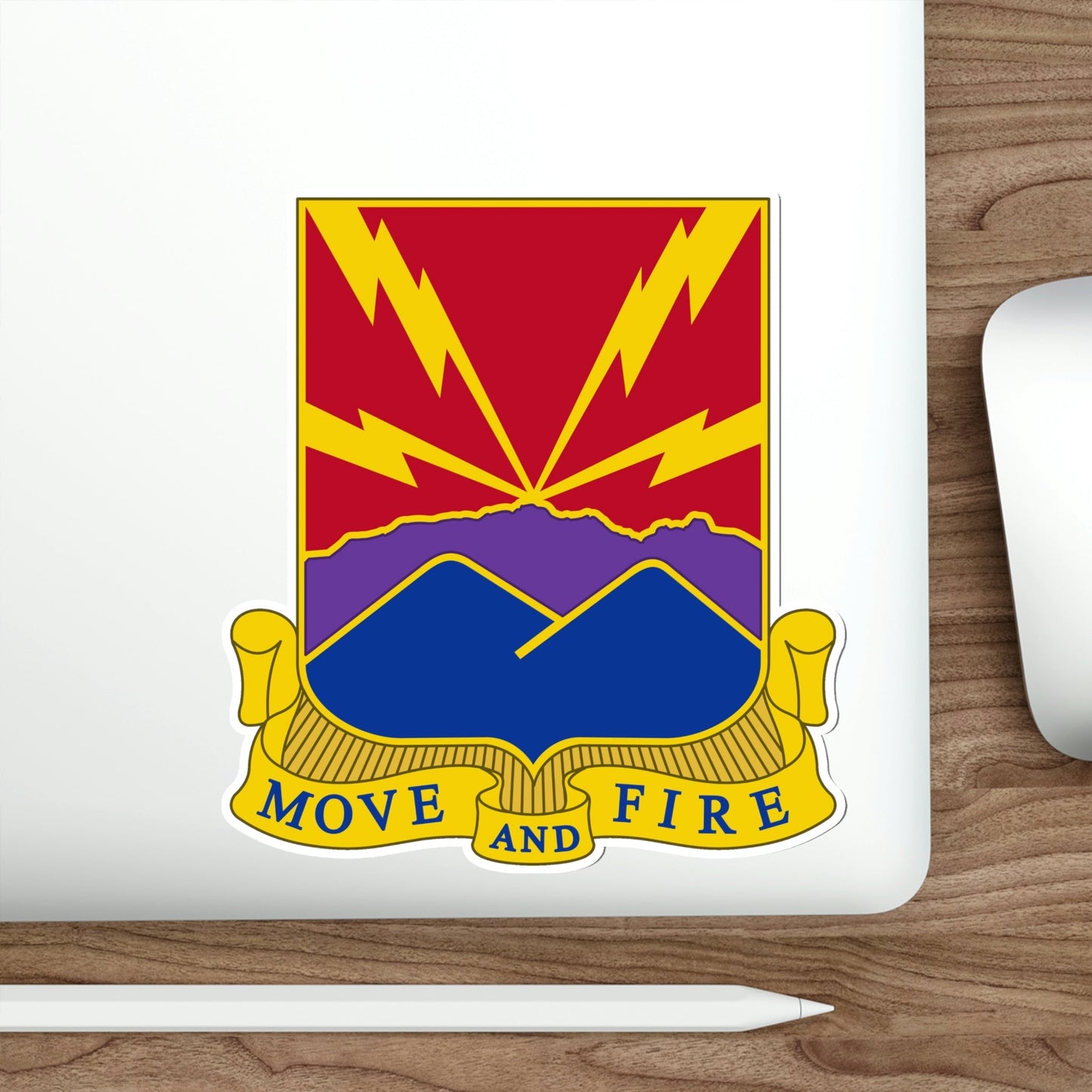 593rd Field Artillery Battalion (U.S. Army) STICKER Vinyl Die-Cut Decal-The Sticker Space