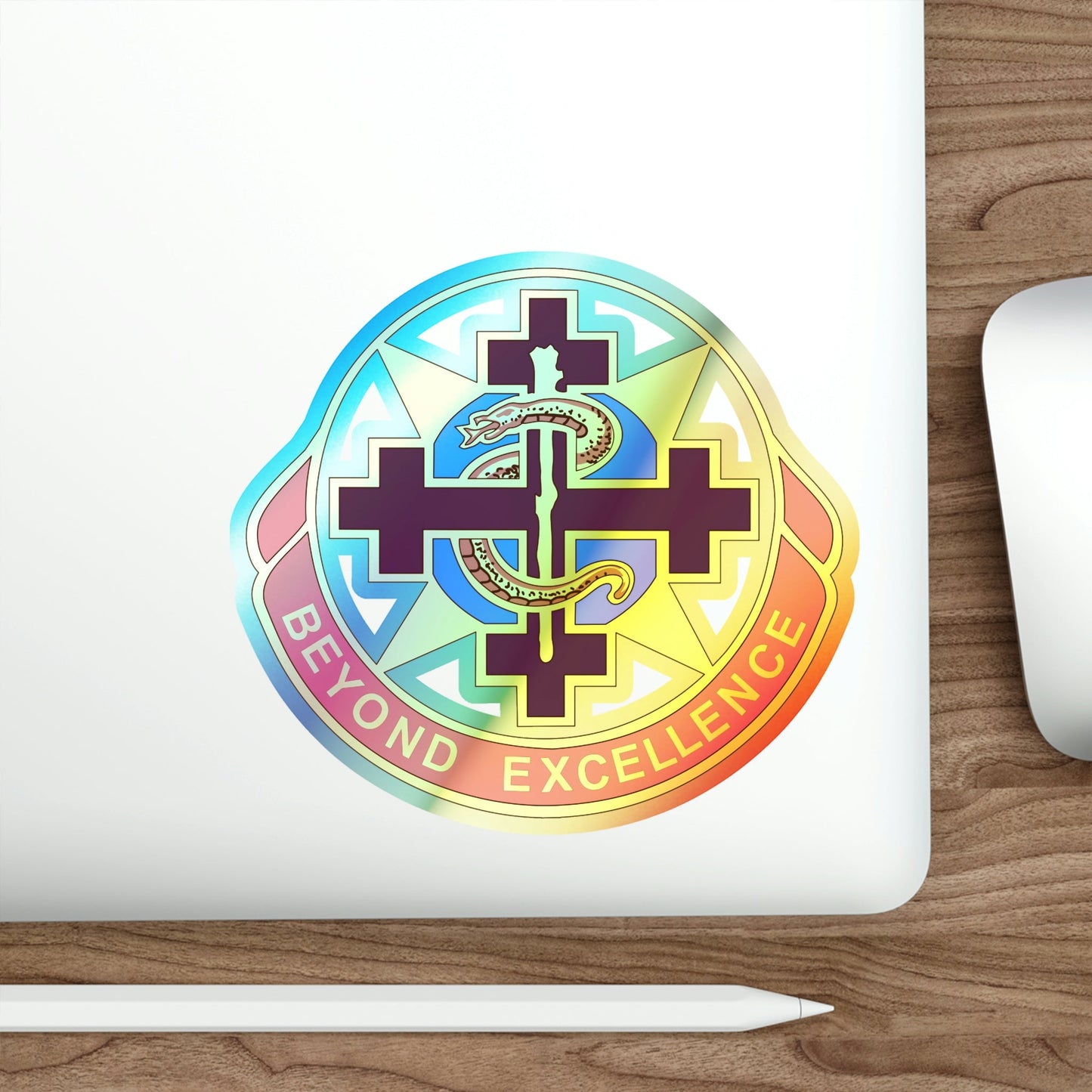 6250 US Hospital (U.S. Army) Holographic STICKER Die-Cut Vinyl Decal-The Sticker Space