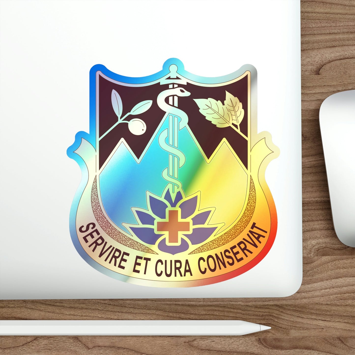 627 Hospital Center (U.S. Army) Holographic STICKER Die-Cut Vinyl Decal-The Sticker Space