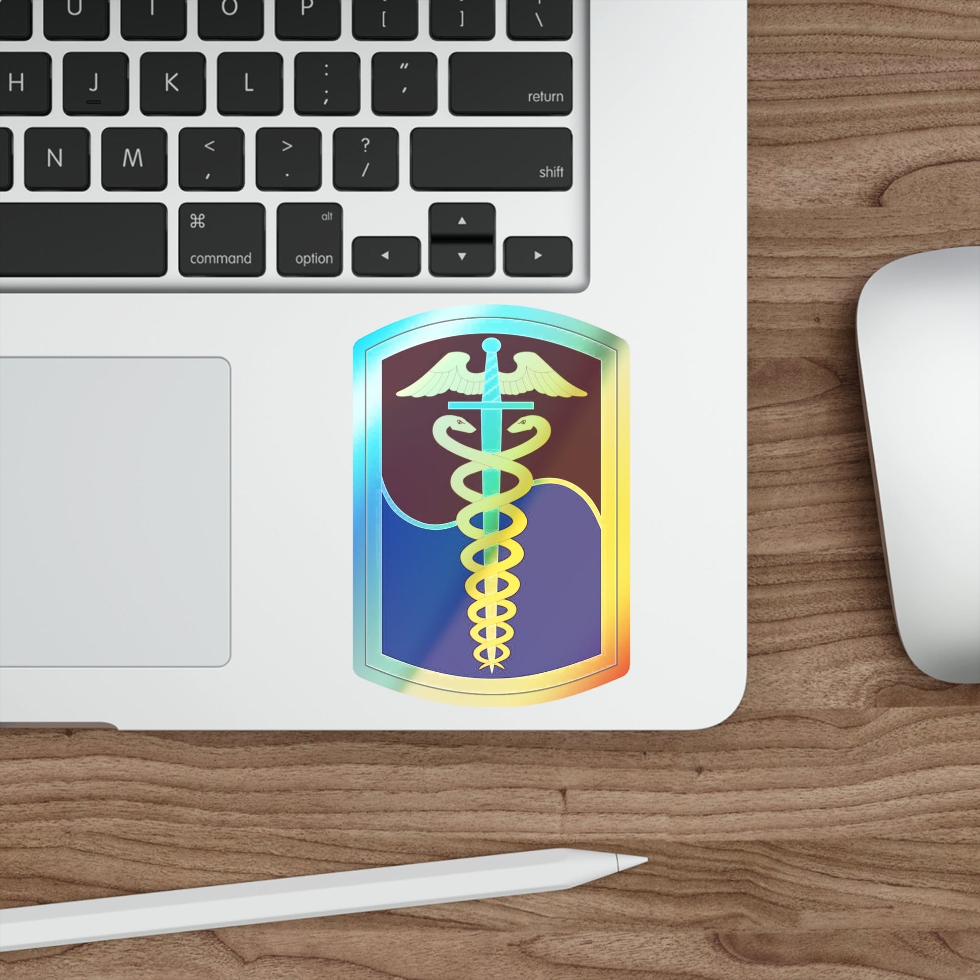 65 Medical Brigade (U.S. Army) Holographic STICKER Die-Cut Vinyl Decal-The Sticker Space