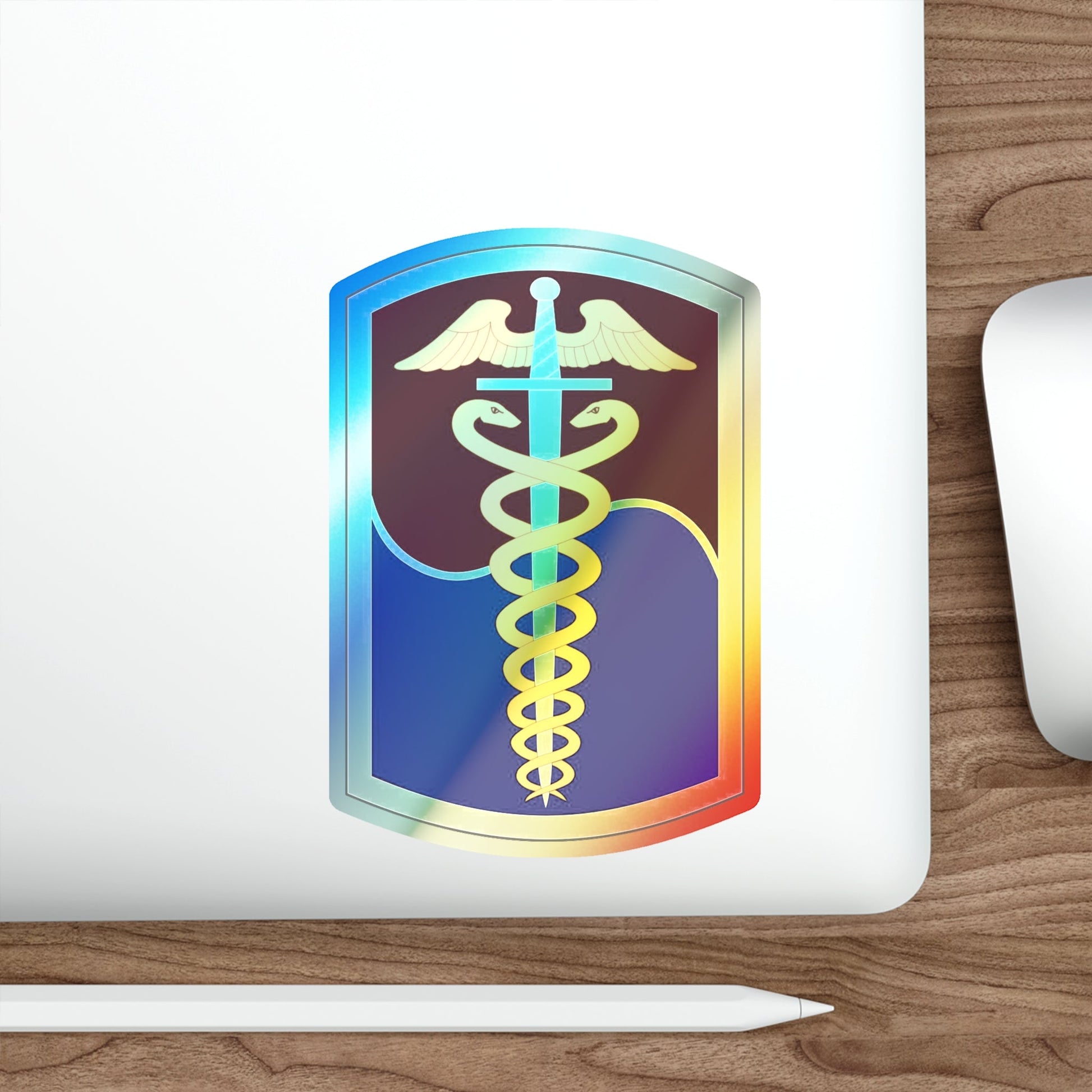 65 Medical Brigade (U.S. Army) Holographic STICKER Die-Cut Vinyl Decal-The Sticker Space