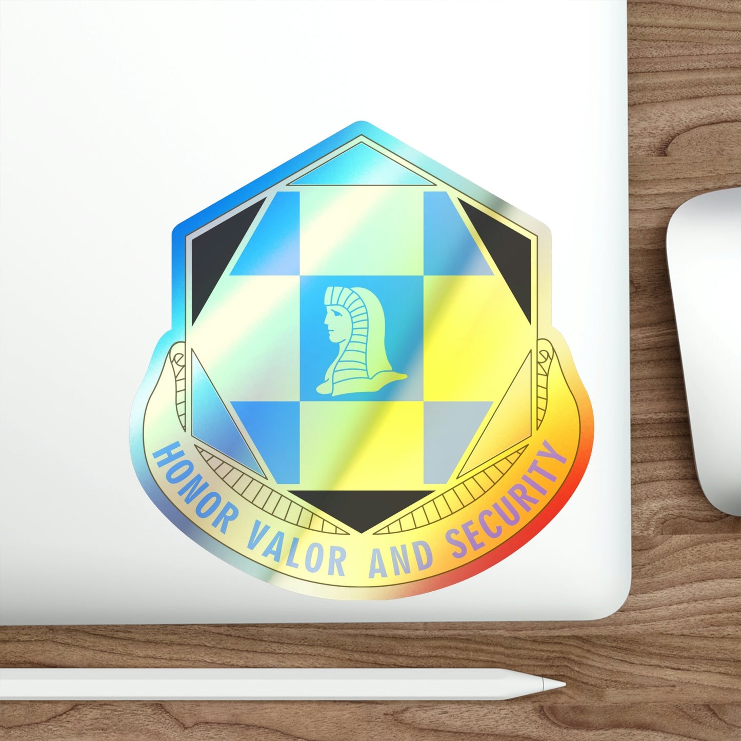 66 Military Intelligence Brigade v2 (U.S. Army) Holographic STICKER Die-Cut Vinyl Decal-The Sticker Space