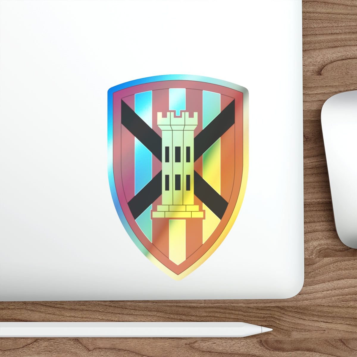 7 Engineer Brigade (U.S. Army) Holographic STICKER Die-Cut Vinyl Decal-The Sticker Space