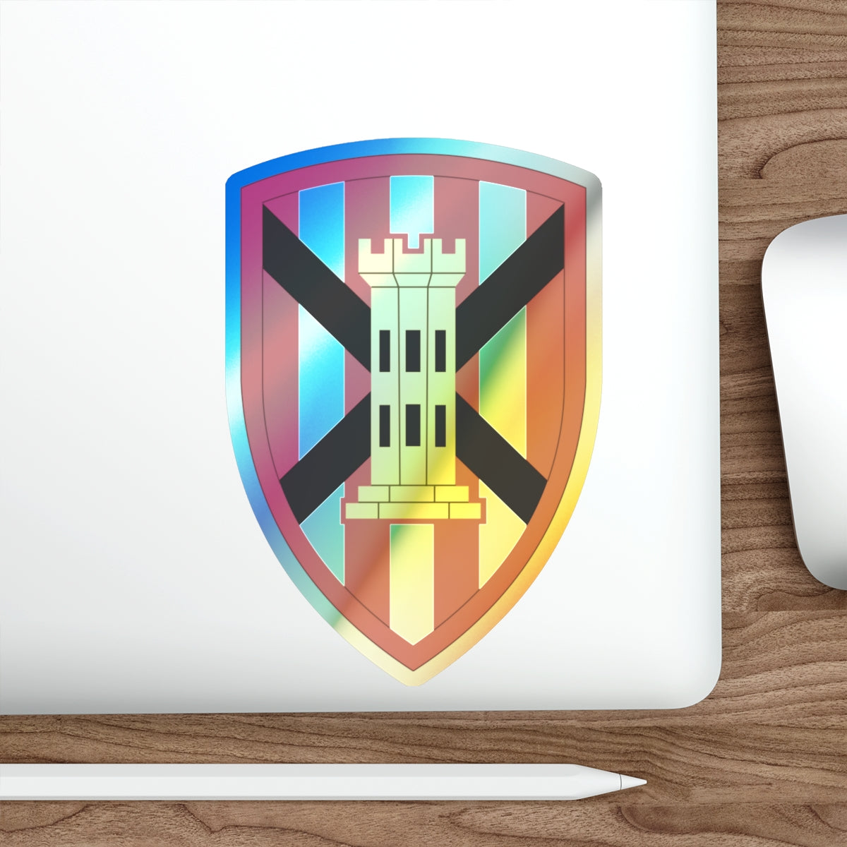 7 Engineer Brigade (U.S. Army) Holographic STICKER Die-Cut Vinyl Decal-The Sticker Space