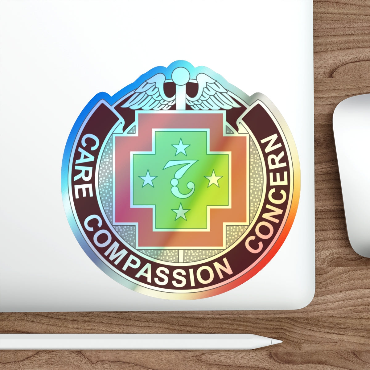 7 Field Hospital (U.S. Army) Holographic STICKER Die-Cut Vinyl Decal-The Sticker Space