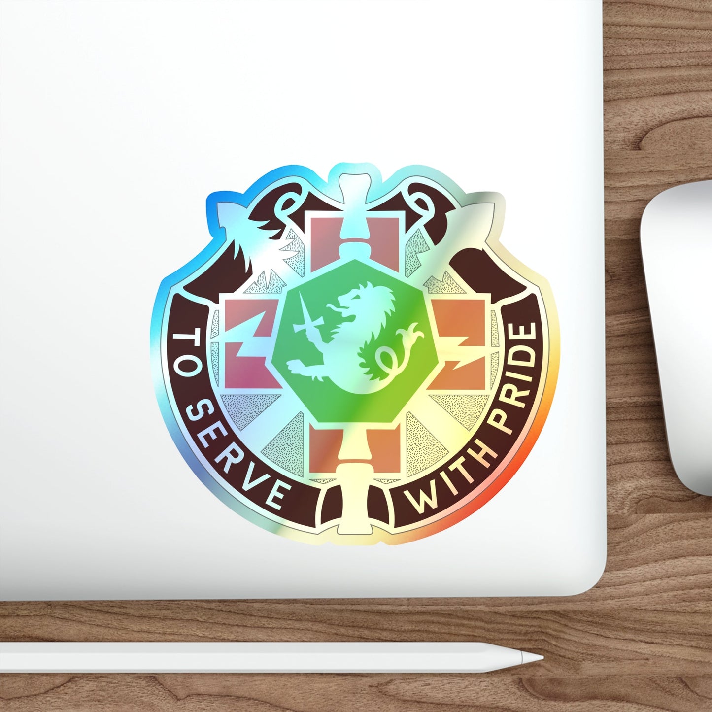 71 Evacuation Hospital (U.S. Army) Holographic STICKER Die-Cut Vinyl Decal-The Sticker Space